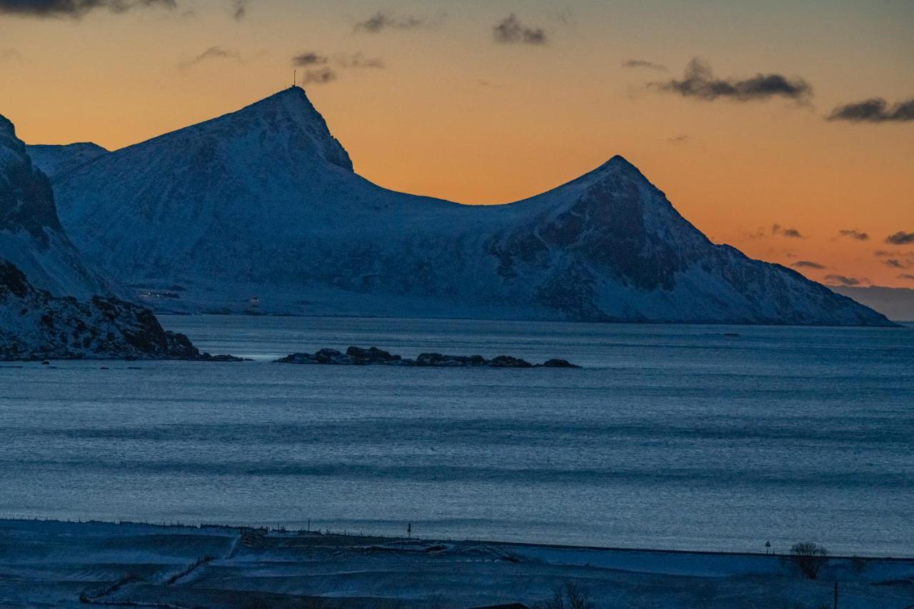 Feriehus Med Flott Havutsikt Ved Hauklandstranden Leknes Exterior foto