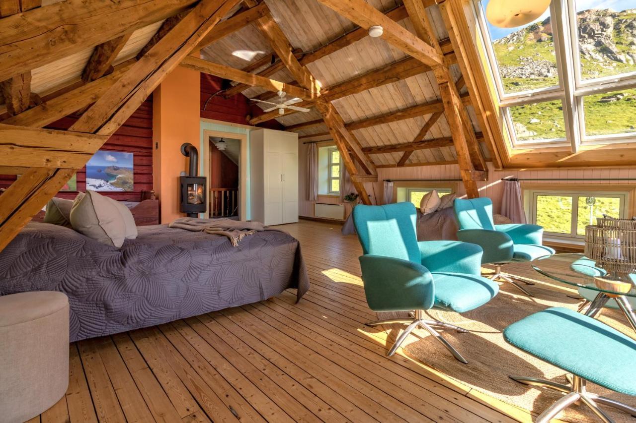 Feriehus Med Flott Havutsikt Ved Hauklandstranden Leknes Exterior foto
