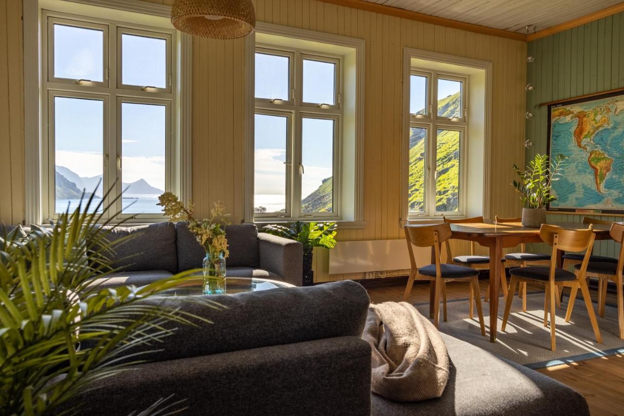 Feriehus Med Flott Havutsikt Ved Hauklandstranden Leknes Exterior foto