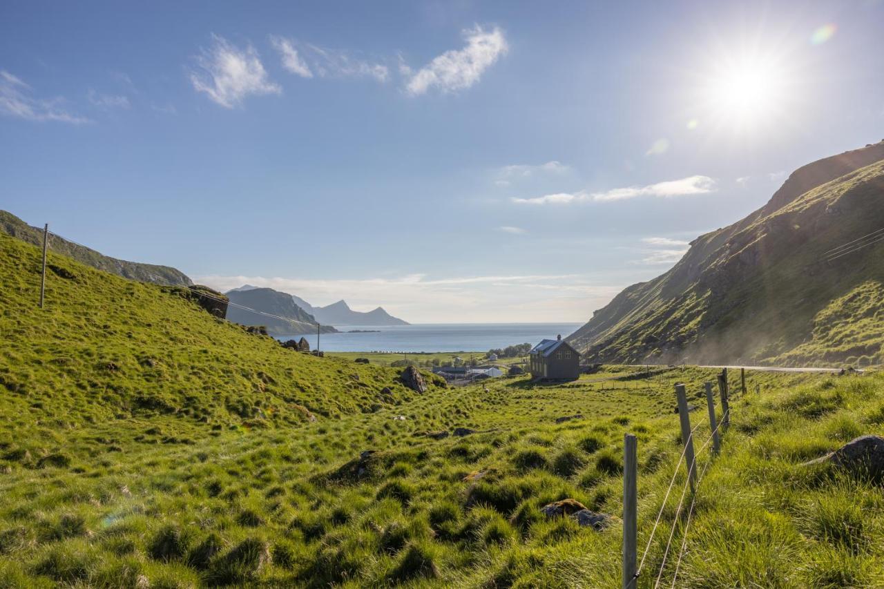 Feriehus Med Flott Havutsikt Ved Hauklandstranden Leknes Exterior foto